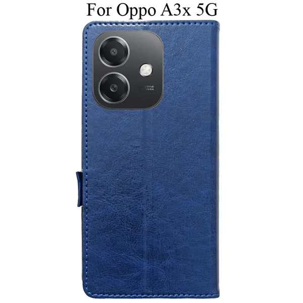 Blue_Premium_Flip_Cover_For_Oppo_A3X_5G