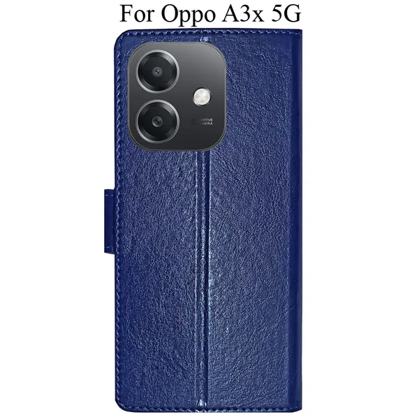 Blue_Premium_Flip_Cover_For_Oppo_A3X_5G