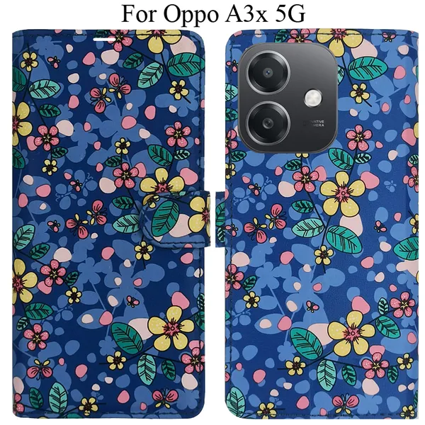 Blue_Premium_Flip_Cover_For_Oppo_A3X_5G