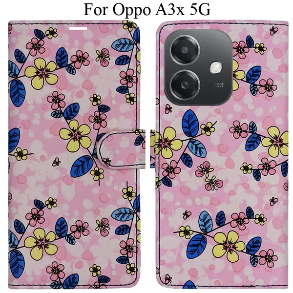 Pink_Premium_Flip_Cover_For_Oppo_A3X_5G