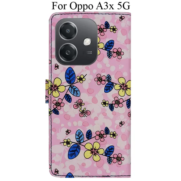 Pink_Premium_Flip_Cover_For_Oppo_A3X_5G