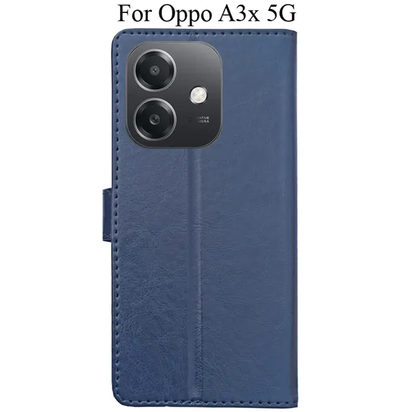 Blue_Premium_Flip_Cover_For_Oppo_A3X_5G
