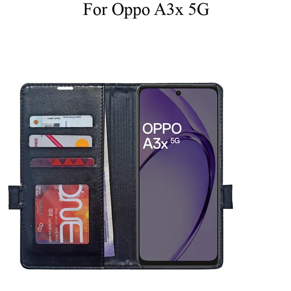 Black_Premium_Flip_Cover_For_Oppo_A3X_5G