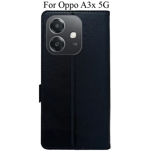 Black_Premium_Flip_Cover_For_Oppo_A3X_5G