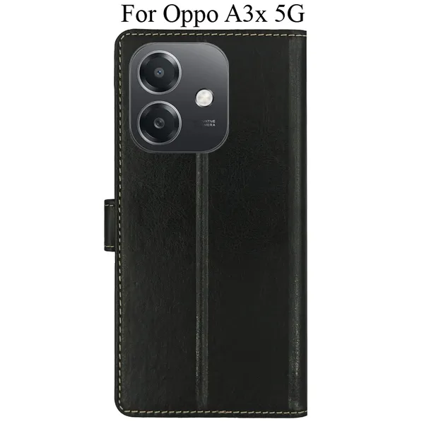 Brown_Premium_Flip_Cover_For_Oppo_A3X_5G