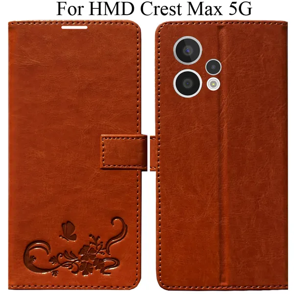 Orange_Premium_Flip_Cover_For_Hmd_Crest_Max_5G
