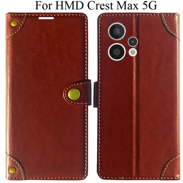 Brown_Premium_Flip_Cover_For_Hmd_Crest_Max_5G