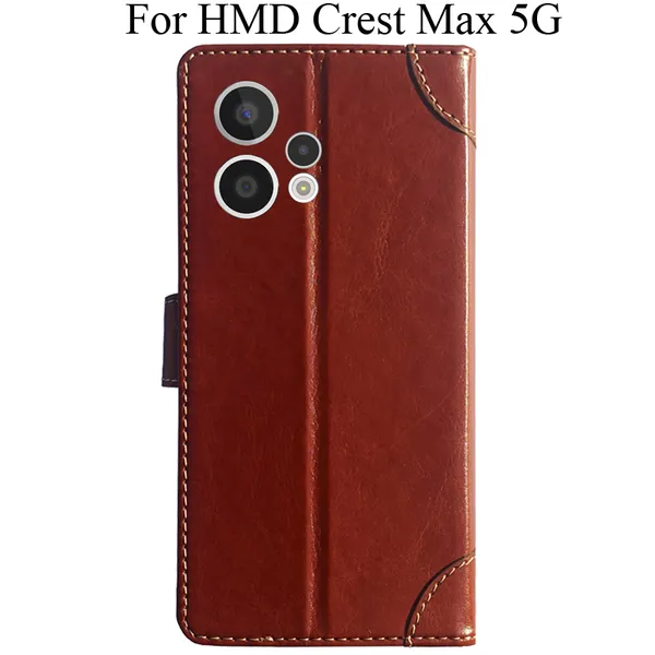Brown_Premium_Flip_Cover_For_Hmd_Crest_Max_5G