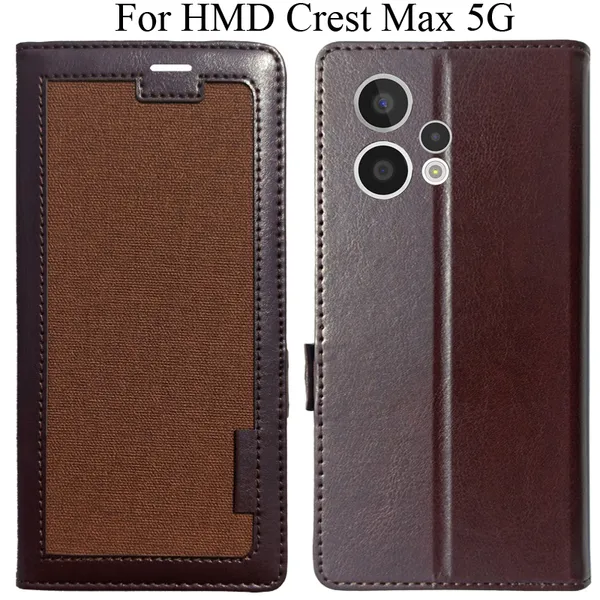 Brown_Premium_Flip_Cover_For_Hmd_Crest_Max_5G
