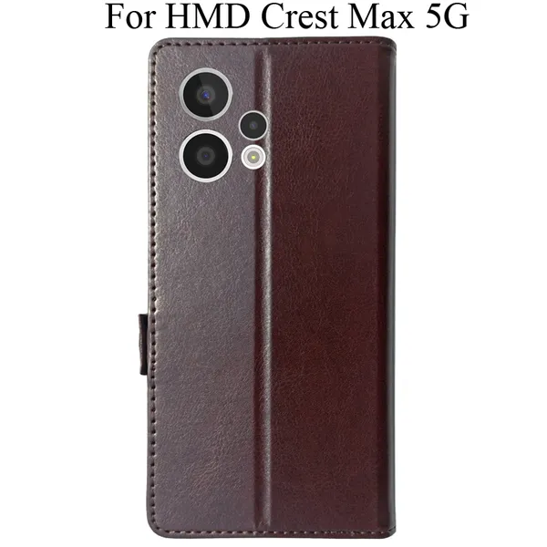 Brown_Premium_Flip_Cover_For_Hmd_Crest_Max_5G