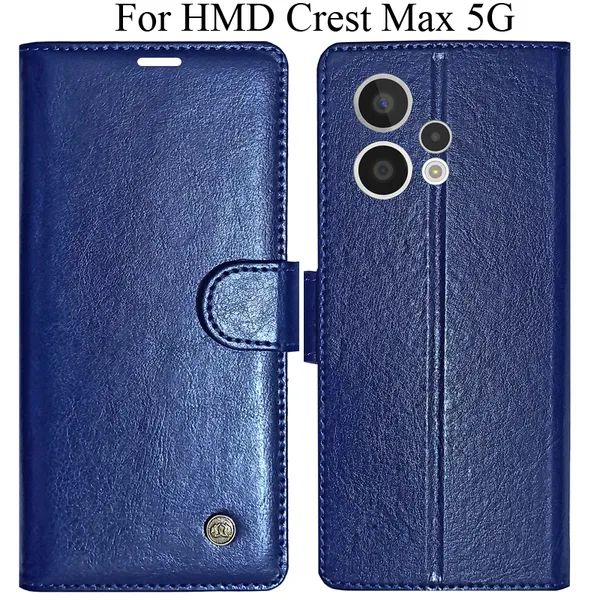Blue_Premium_Flip_Cover_For_Hmd_Crest_Max_5G