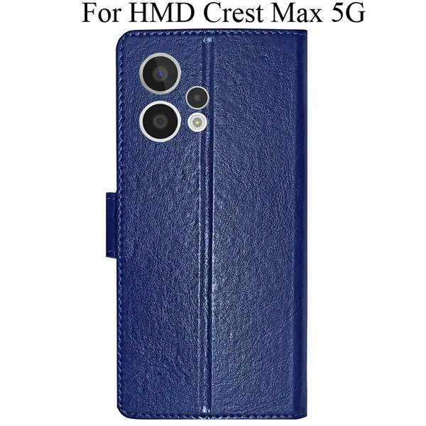 Blue_Premium_Flip_Cover_For_Hmd_Crest_Max_5G
