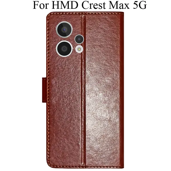 Brown_Premium_Flip_Cover_For_Hmd_Crest_Max_5G
