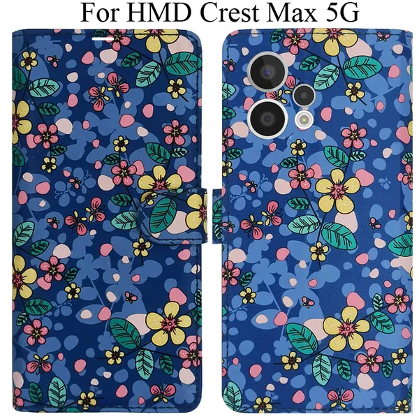 Blue_Premium_Flip_Cover_For_Hmd_Crest_Max_5G