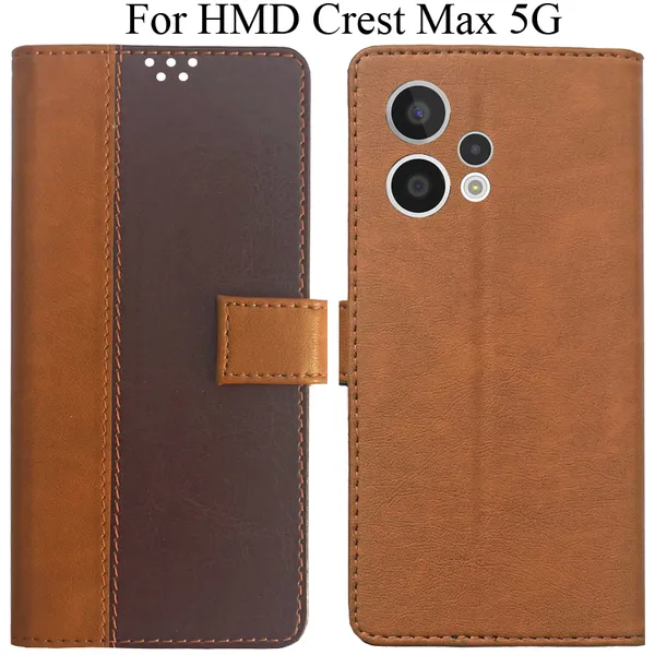 Brown_Premium_Flip_Cover_For_Hmd_Crest_Max_5G