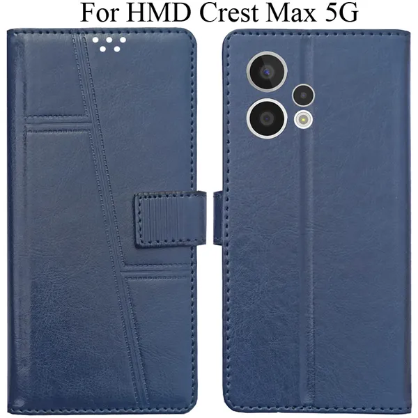 Blue_Premium_Flip_Cover_For_Hmd_Crest_Max_5G