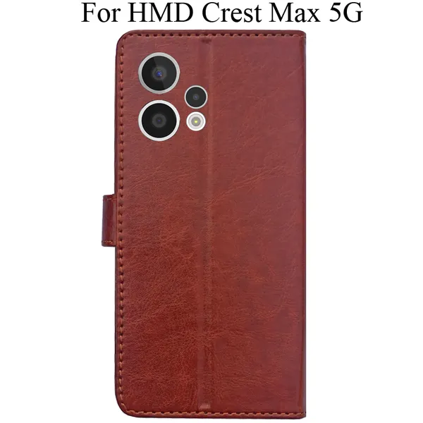 Brown_Premium_Flip_Cover_For_Hmd_Crest_Max_5G