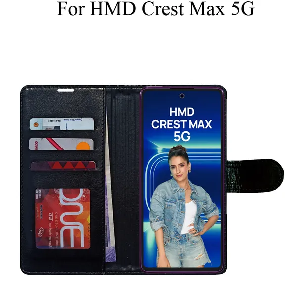 Black_Premium_Flip_Cover_For_Hmd_Crest_Max_5G