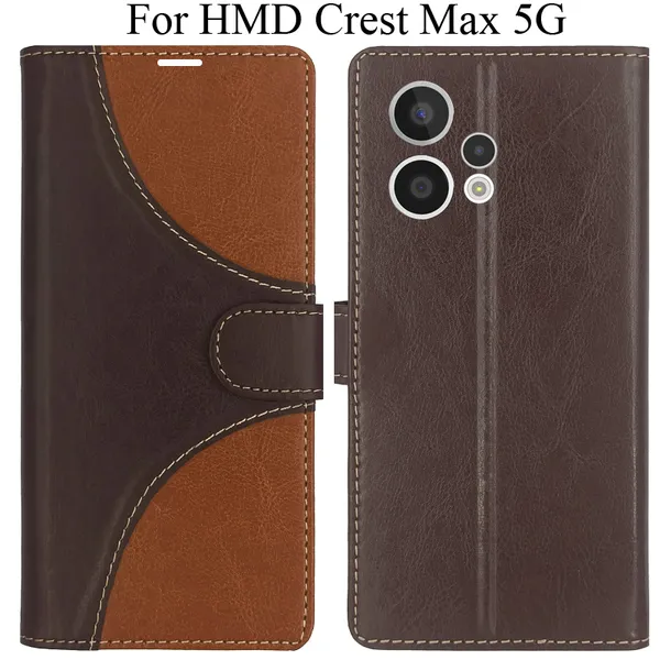 Brown_Premium_Flip_Cover_For_Hmd_Crest_Max_5G