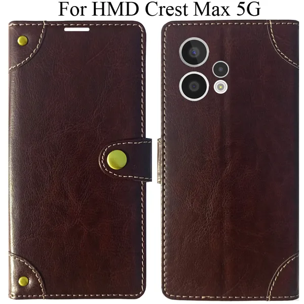 Beige_Premium_Flip_Cover_For_Hmd_Crest_Max_5G