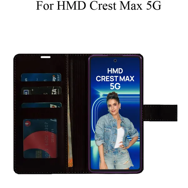 Brown_Premium_Flip_Cover_For_Hmd_Crest_Max_5G