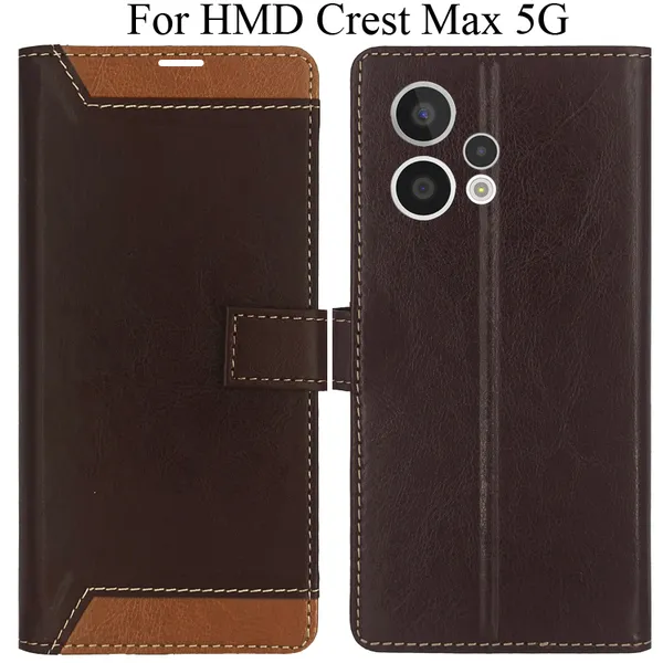 Brown_Premium_Flip_Cover_For_Hmd_Crest_Max_5G