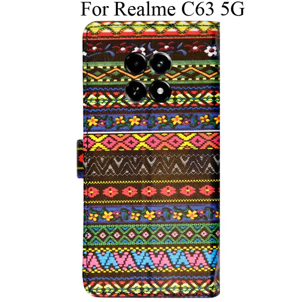 Multicolor_Premium_Flip_Cover_For_Realme_C63_5G