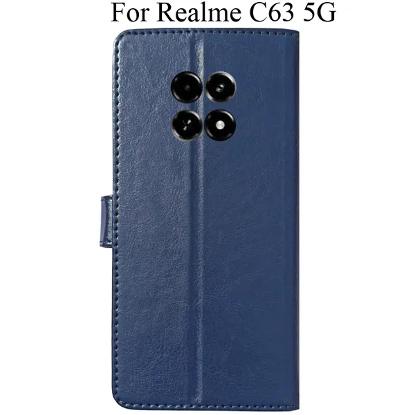 Black_Premium_Flip_Cover_For_Realme_C63_5G