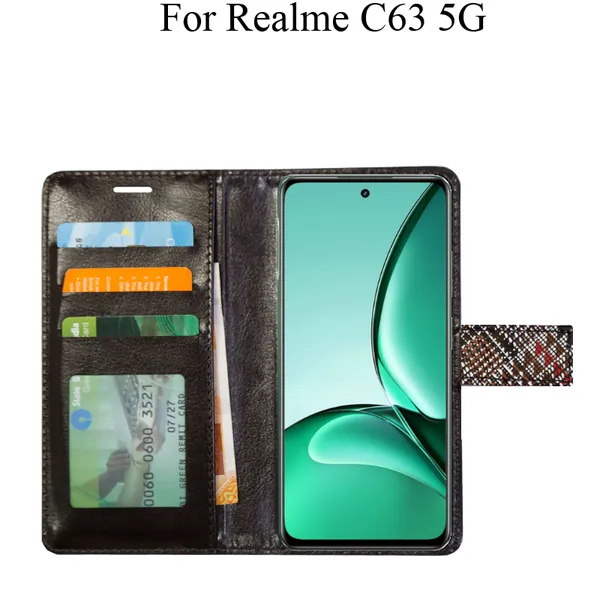 Red_Premium_Flip_Cover_For_Realme_C63_5G