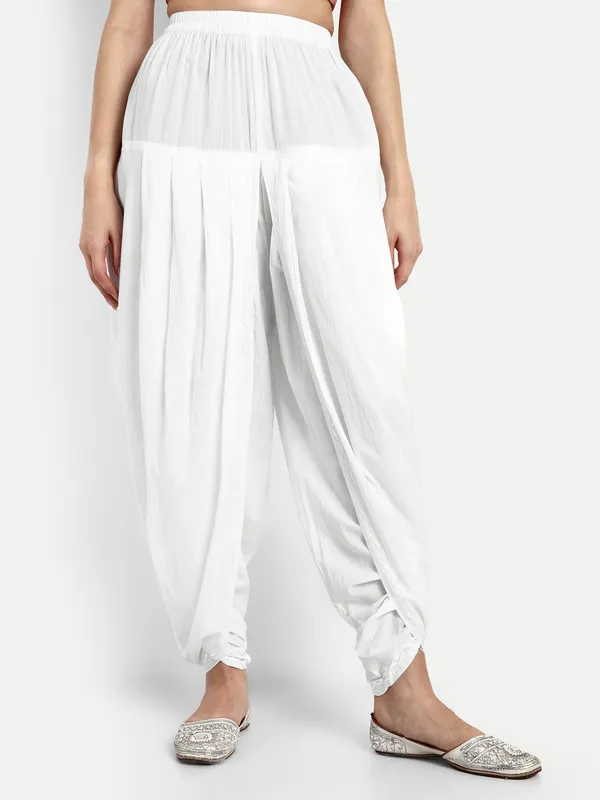 Chikankari_Hand_Embroidered_Dhoti_Salwar_Tulip_Palazzo__pants_for_Women_Cotton