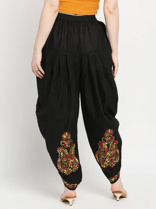 Chikankari_Hand_Embroidered_Dhoti_Salwar_Tulip_Palazzo__pants_for_Women_Cotton