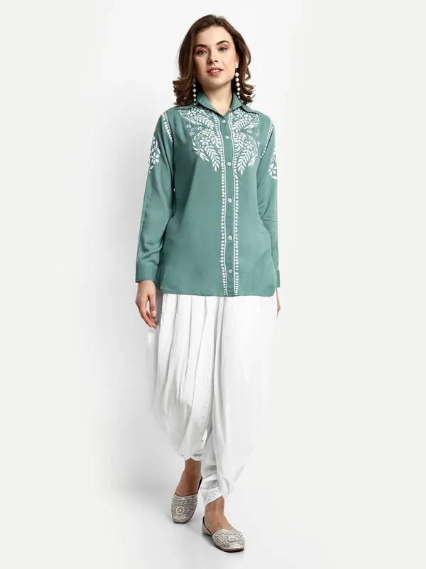 Chikankari_Hand_Embroidered_Dhoti_Salwar_Tulip_Palazzo__pants_for_Women_Cotton