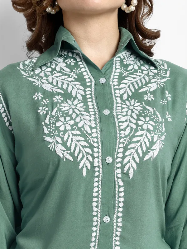 Chikankari_Hand_Embroidered_Shirt_Tops_Blouse_Modal_Cotton