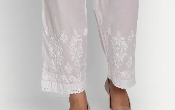 Hand_Embroidered_Chikankari__Palazzo_Pants_Legging_Salwar_for_Women_Cotton
