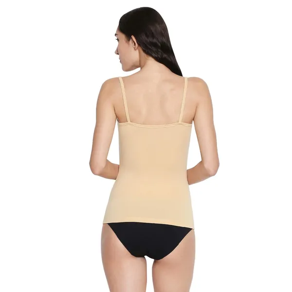 White&Skin_Padded_Cotton_Rich_Soft_Camisole_Spaghetti_Tank_Top/Kurtis_Slip_Removable_Washable_Pads
