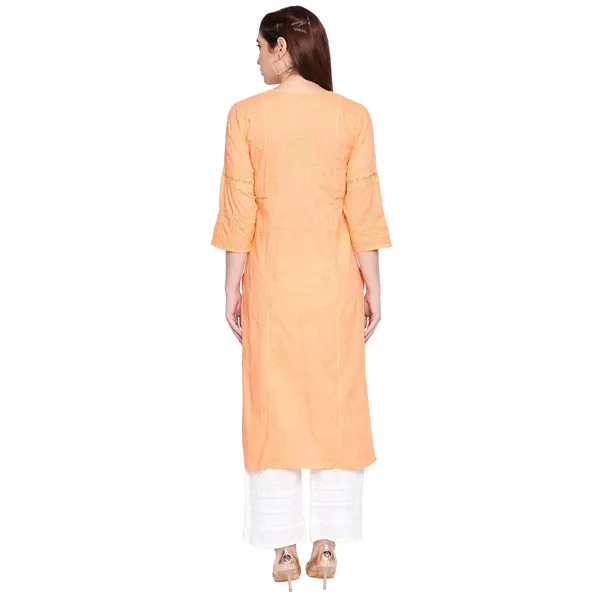 Coral_Ladies_Dresses_Tops_Kurti_Cotton_Long_Kurta_Hand_Embroidery