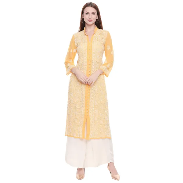 Pristine_White_Lucknow_Chikankari_Hand_Embroidered_Long_Kurti
