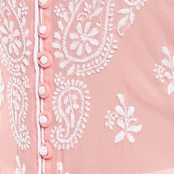 Peach_Georgette_A-Line_Kurti