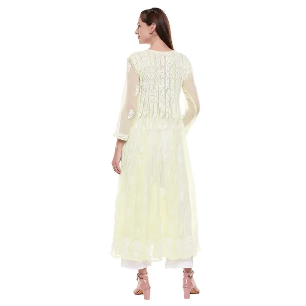 Lime_Green_Anarkali_Chikankari_Georgette_Kurta_Lucknowi_Chikan_56_Kali_Anarkali_Hand_Embroidered_Long_Needlecraft_Kurtis