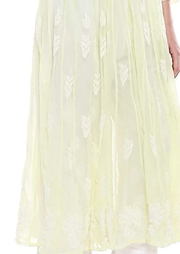 Lime_Green_Anarkali_Chikankari_Georgette_Kurta_Lucknowi_Chikan_56_Kali_Anarkali_Hand_Embroidered_Long_Needlecraft_Kurtis