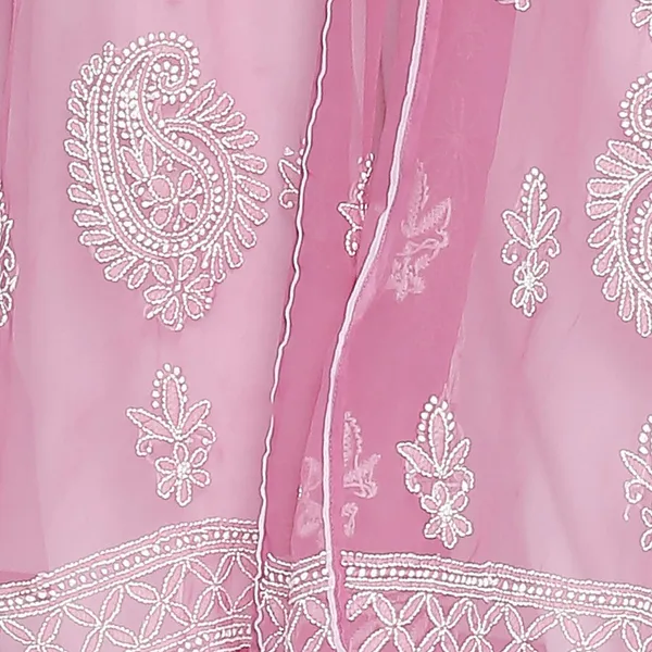 Rose_Pink_Lucknow_Chikankari_Georgette_Kurta_Chikan_Hand_Embroidered_Needlecraft_Long_Kurtis