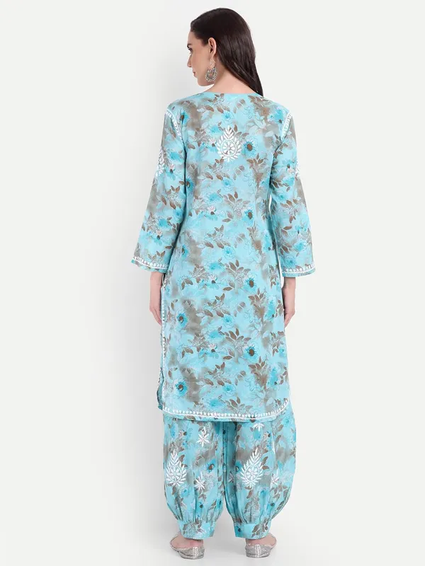Sky_Blue_Chikankari_Hand_Embroidered_Co_Ord_Set_Kurta_Salwar_Set