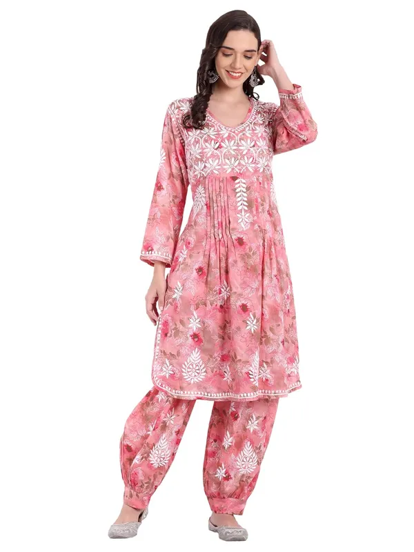 Pretty_Pink_Chikankari_Hand_Embroidered_Co_Ord_Set_Kurta_Salwar_Set
