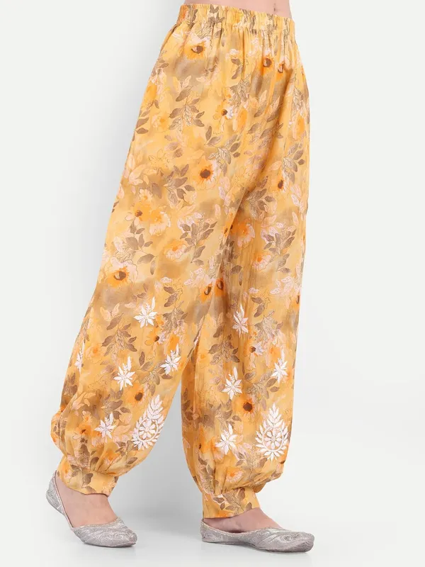 Mustard_Chikankari_Hand_Embroidered_Co_Ord_Set_Kurta_Salwar_Set