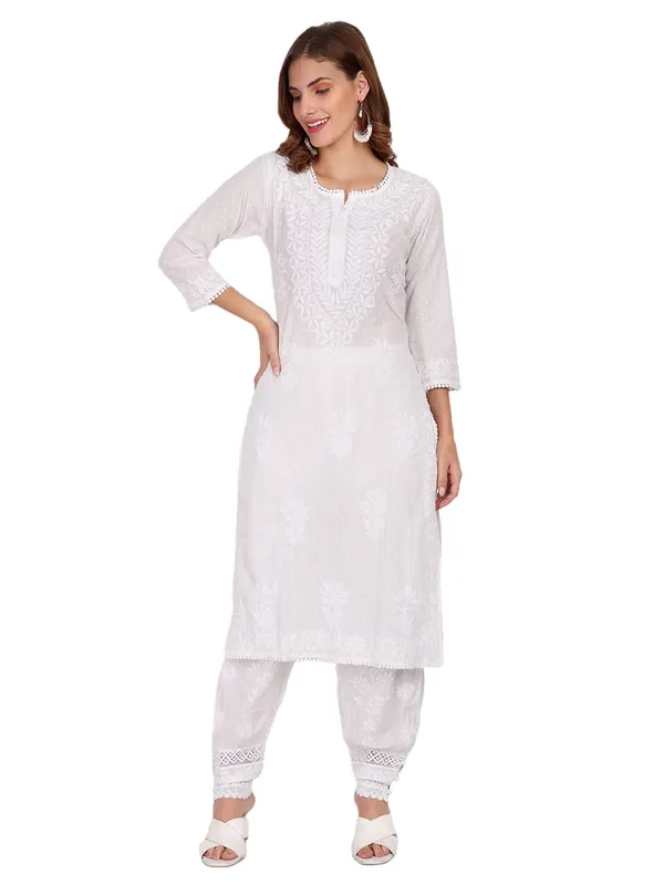 Pristine_White_Lucknow_Chikankari_Hand_Embroidered_Kurta_Pure_Cotton