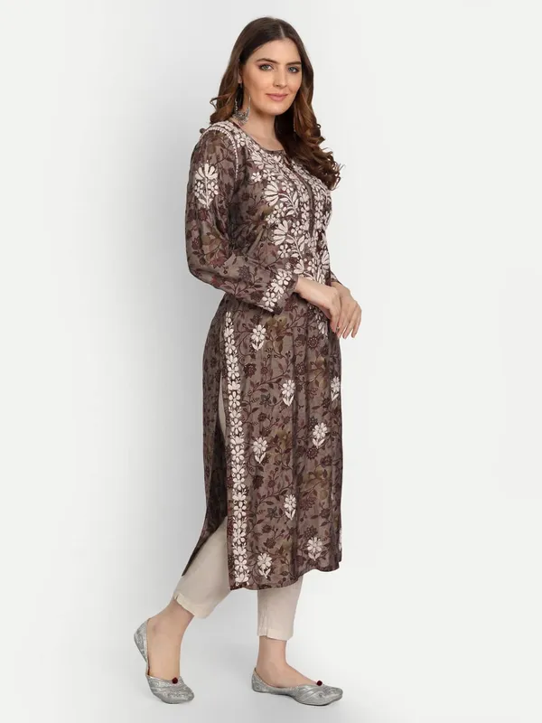Dark_Blue_Lucknow_Chikankari_Hand_Embroidered_Kurta_Muslin