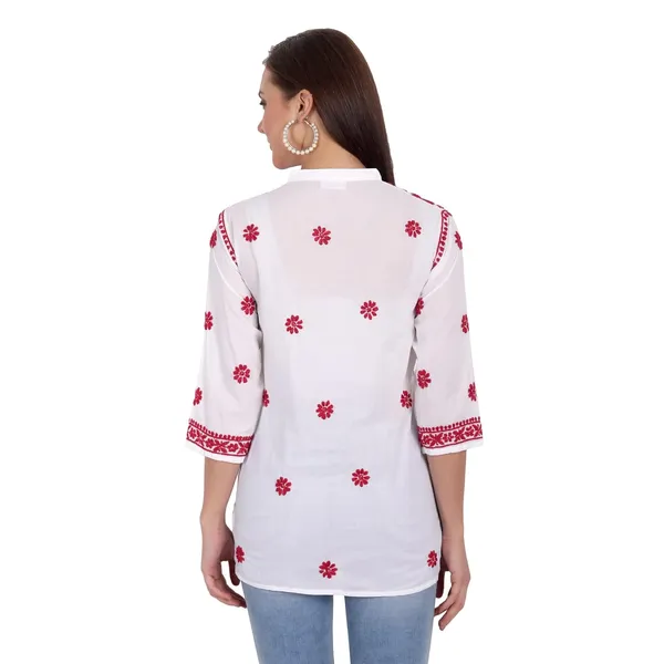Maroon_Cotton_Straight_Kurti