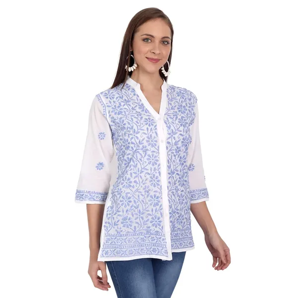 Sky_Blue_Cotton_Straight_Kurti