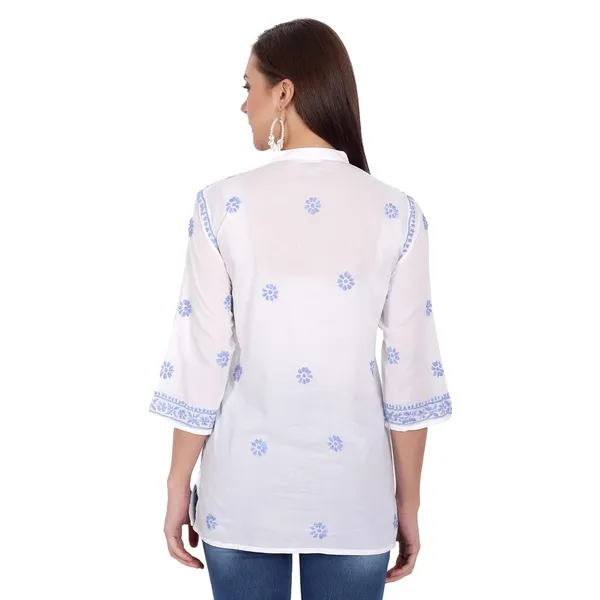 Sky_Blue_Cotton_Straight_Kurti
