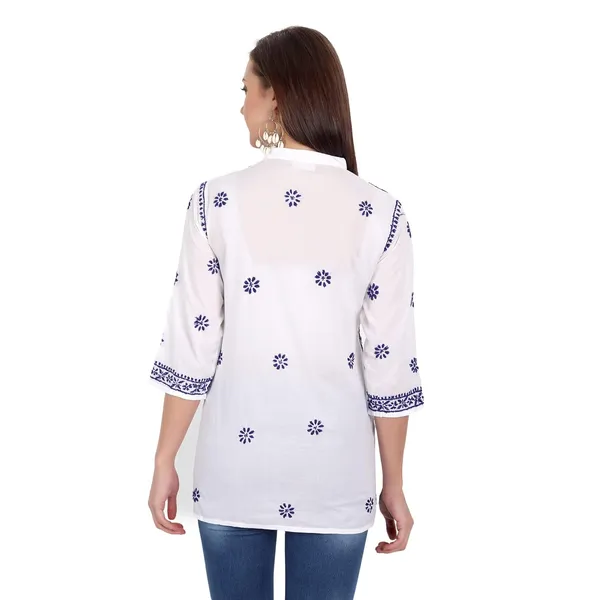 Royal_Blue_Cotton_Straight_Kurti